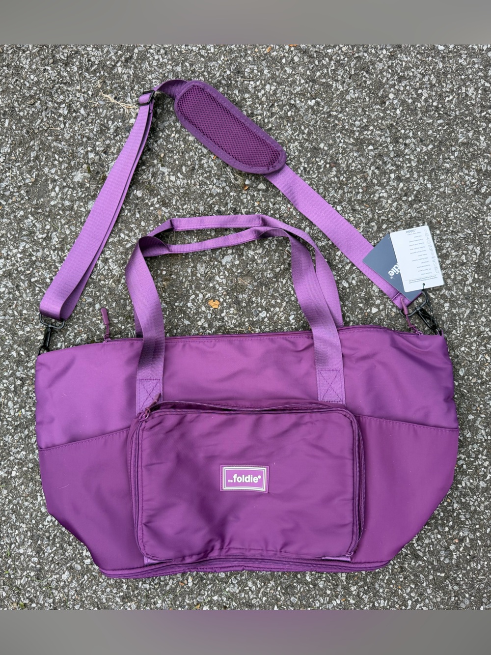 NWT The Foldie Purple Original Travel Bag